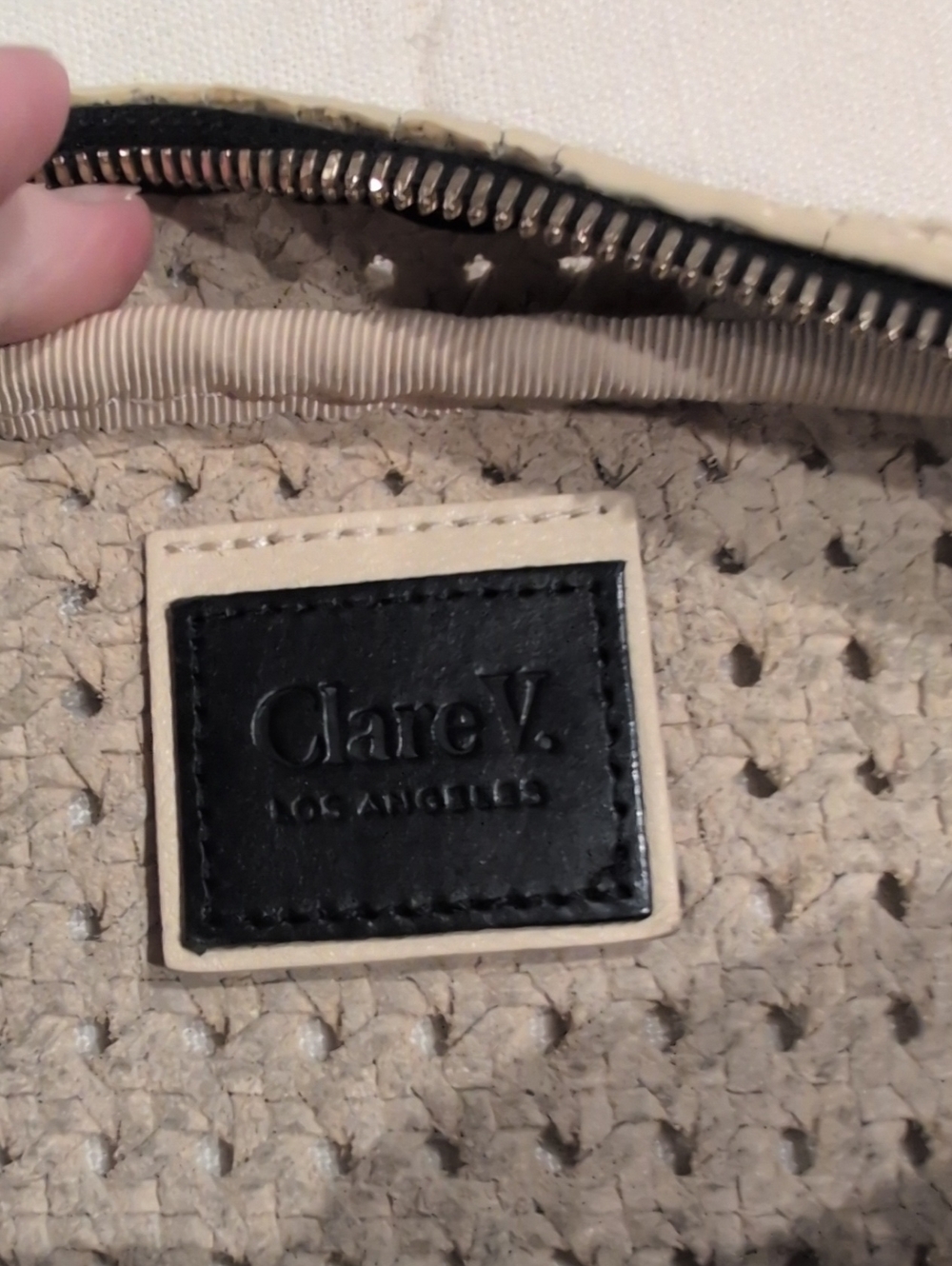 Clare V. Grande Fanny In Cream Rattan - Picture 4 of 9